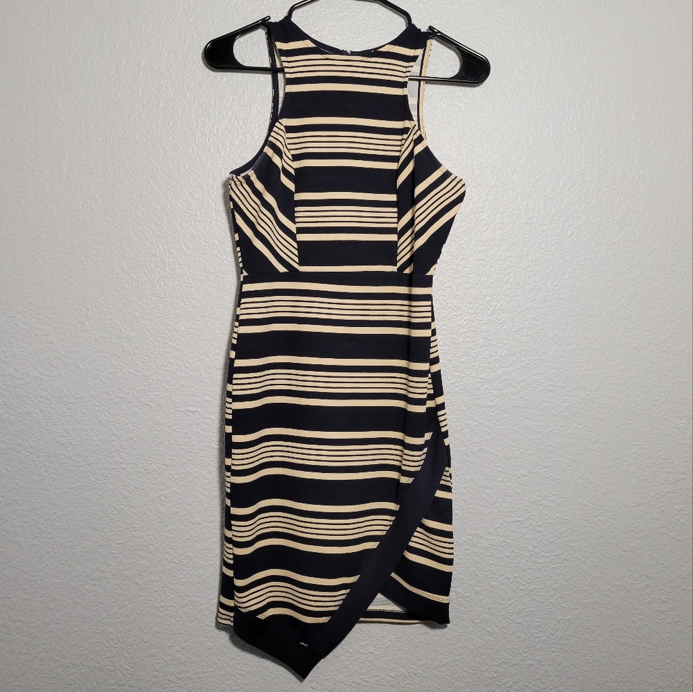 Iris Navy and Tan Dress - Size Medium